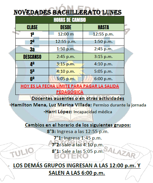 horario